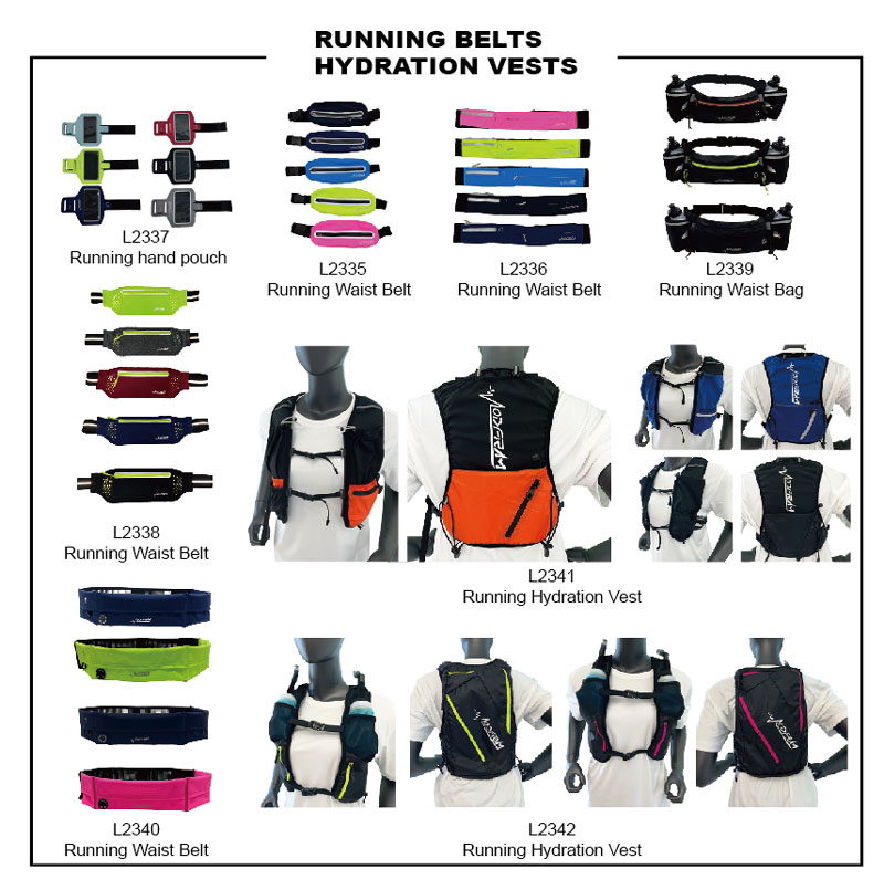 running vest and running belt